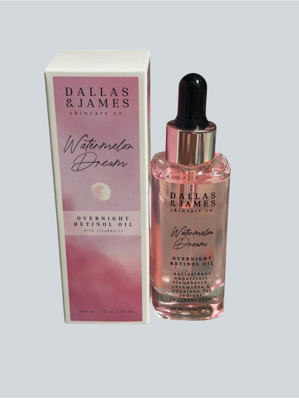Dallas & James Watermelon Dream Overnight Retinol Oil NIB